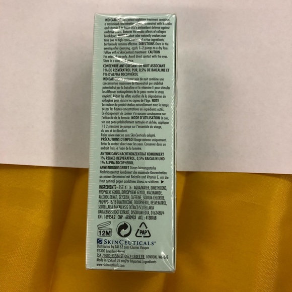 SkinCeuticals Resveratrol B E Antioxidant Night Serum - Picture 2 of 2